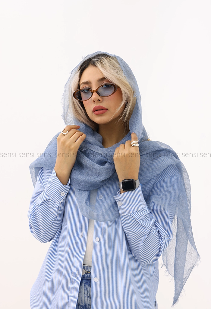 شال ساده کنفی کد1004221